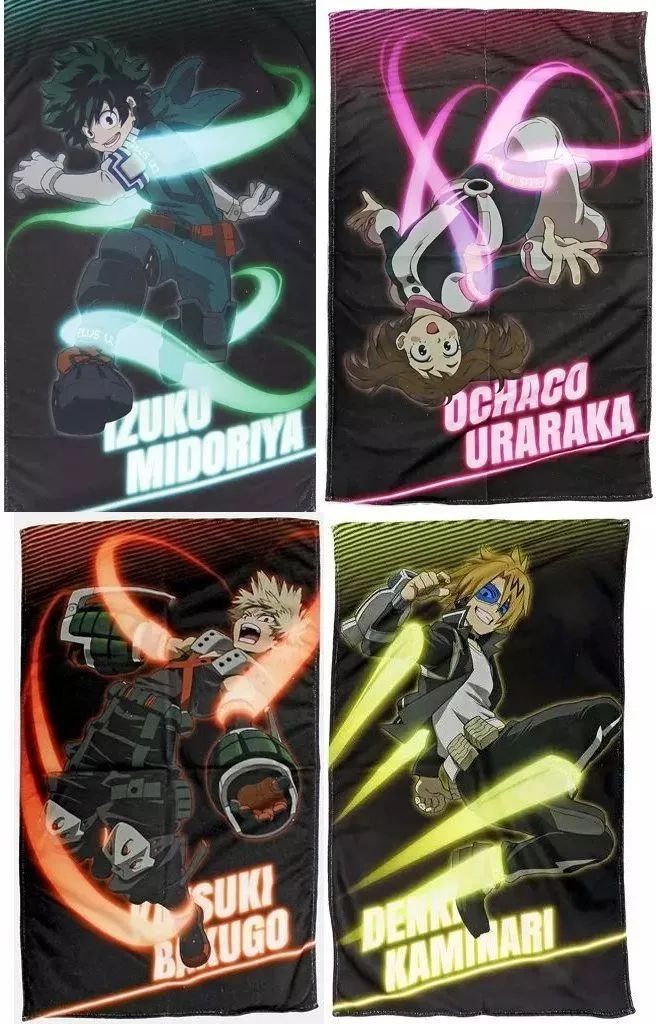 中古】雑貨 全4種セット ビッグサイズビジュアルタオル～NIGHT