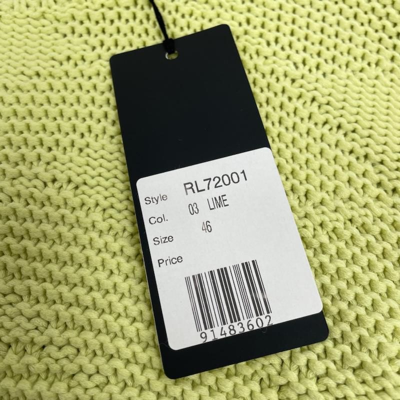 ロベルトコリーナ ニット イタリア製 クルーネック セーター 長袖 ひし形 ダイヤ編み タグ付き 46 10135914 10135914 ROBERTO COLLINA ロベルトコリーナ ニット、セーター 長袖