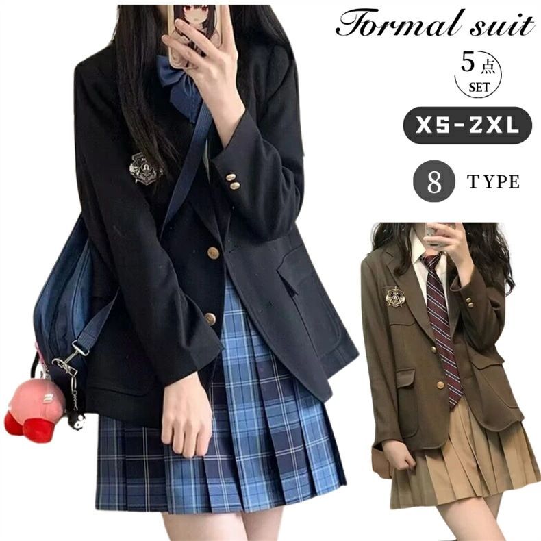 小学校卒業式 スーツ 女の子 6年生 卒服 卒業式 女の子 制服 スーツ ブレザー プリーツスカート おしゃれ 150 160 165 中学生 女子高生 子