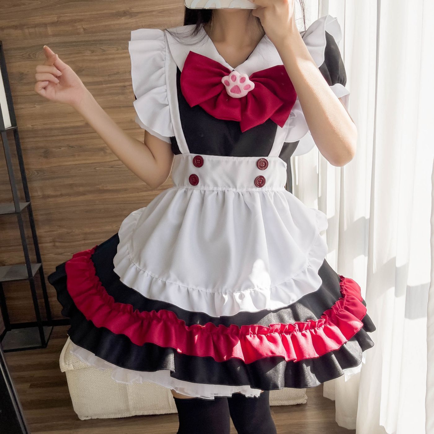 【専用】PJページ Delivery maid's classic dress and apron - リボンタイ / XLサイズ