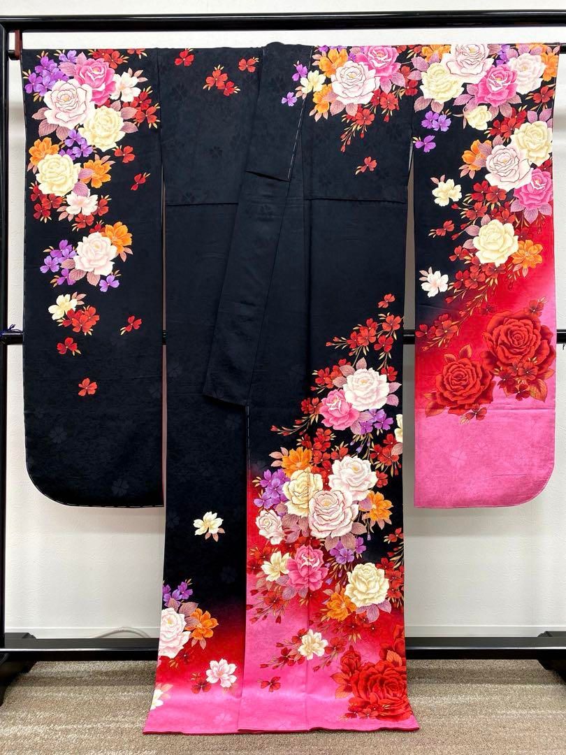 振袖 豪華 刺繍 薔薇 紋意匠 身丈169cm 新品未使用品 【公式通販】