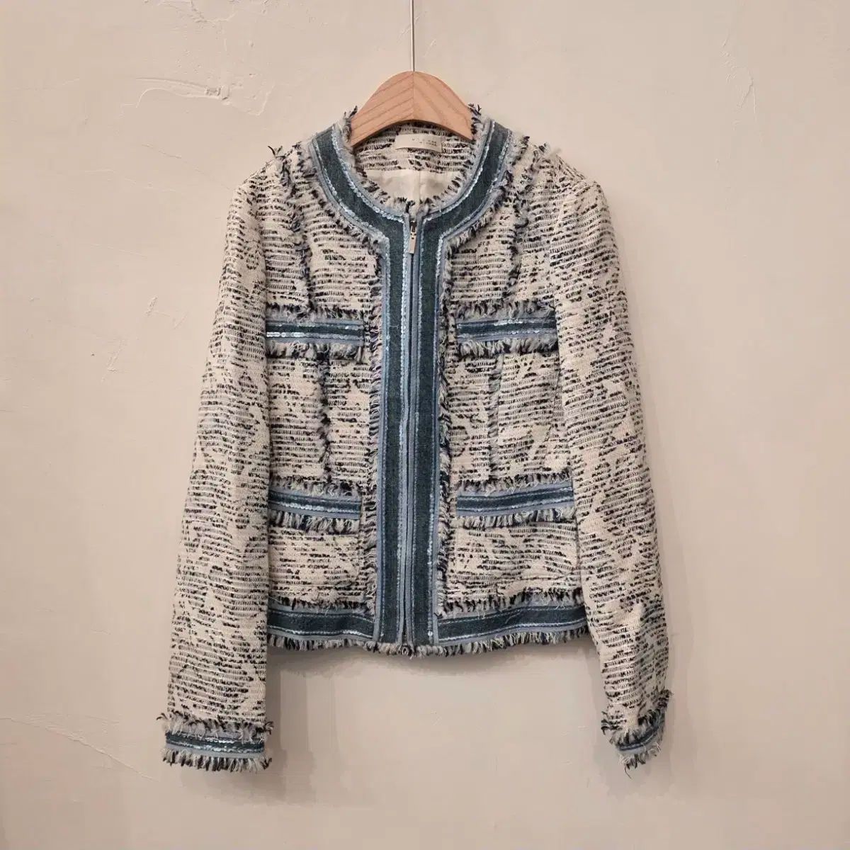 級 MISSHA スパンコール ポイント ツイード ジャケット