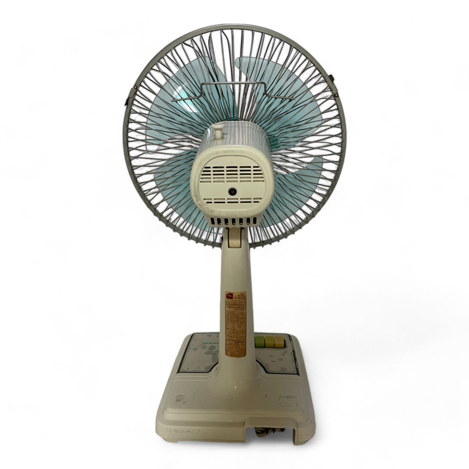 □ 東芝 TOSHIBA レトロ扇風機 扇風機 f-123g 水色 4枚羽根 2300-226