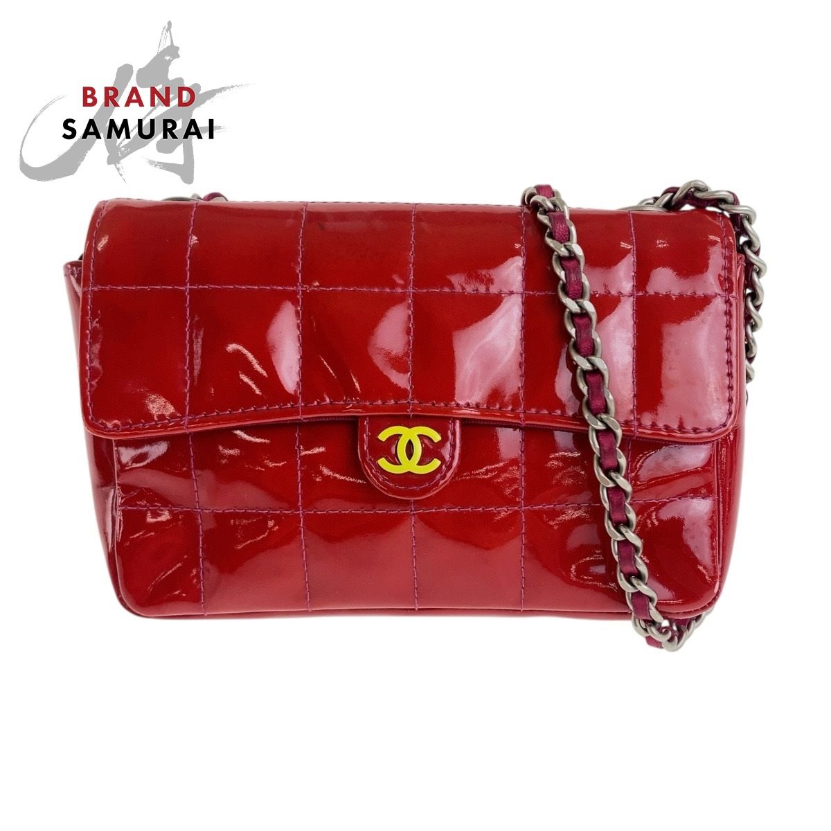 CHANEL シャネル ヴィンテージ チョコバー ココマーク レッド
