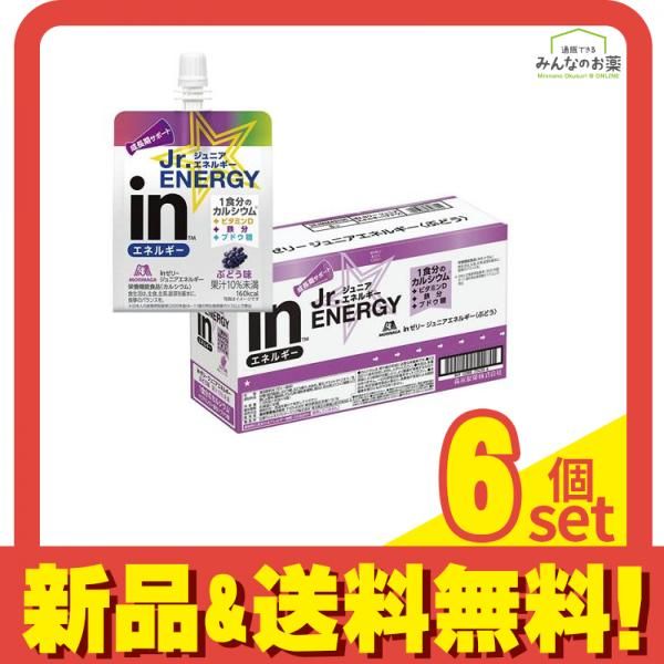 inゼリー ジュニアエネルギー ぶどう味 180g× 6袋入 6個セット
