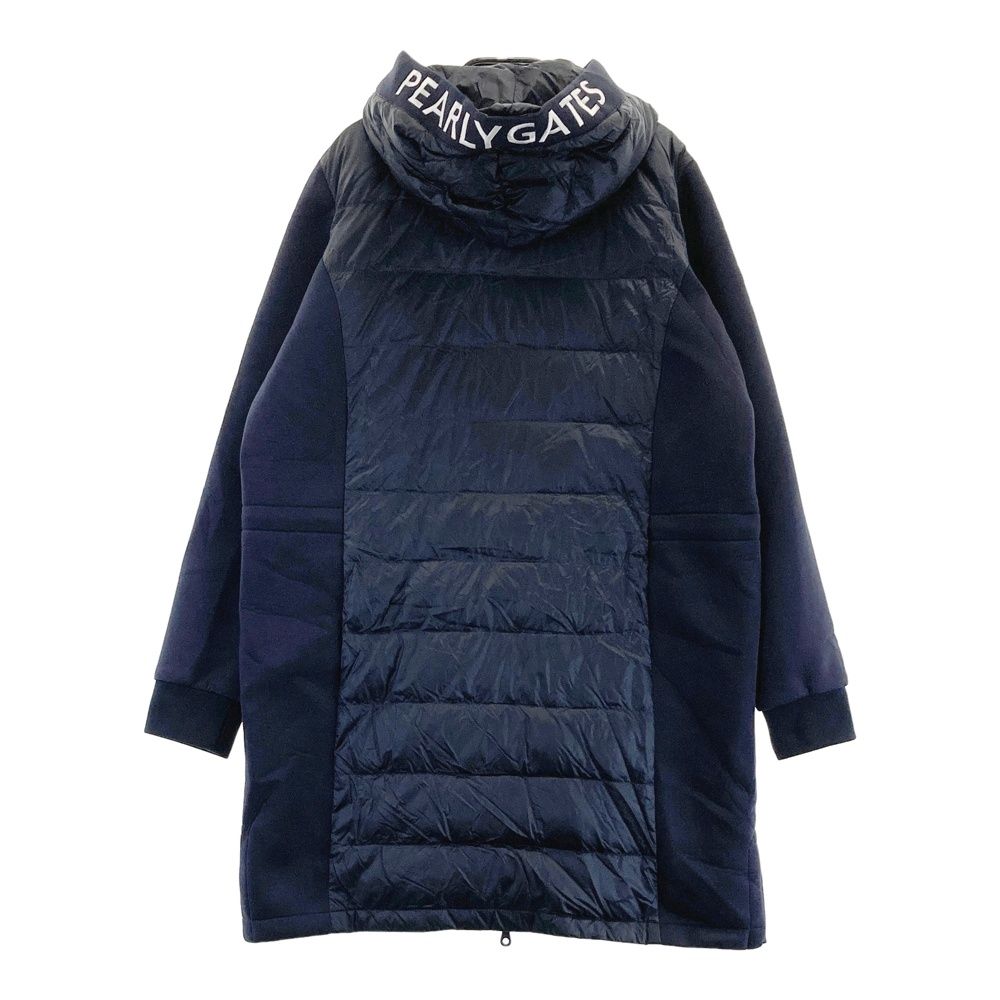 サイズ 1 PEARLY GATES パーリーゲイツ ダウン切替 ロング丈 長袖ジャケット ネイビー系 240101496969 ゴルフウェア レディース ストスト