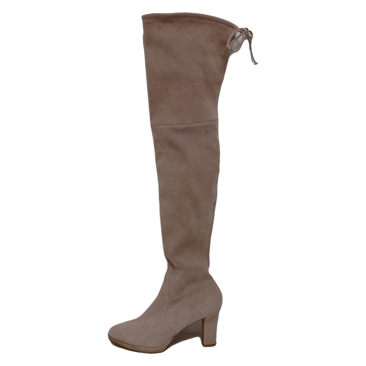STUART WEITZMAN スチュアートワイツマン ロングブーツ 5 1|2 レディース - ピンクベージュ ニーハイ