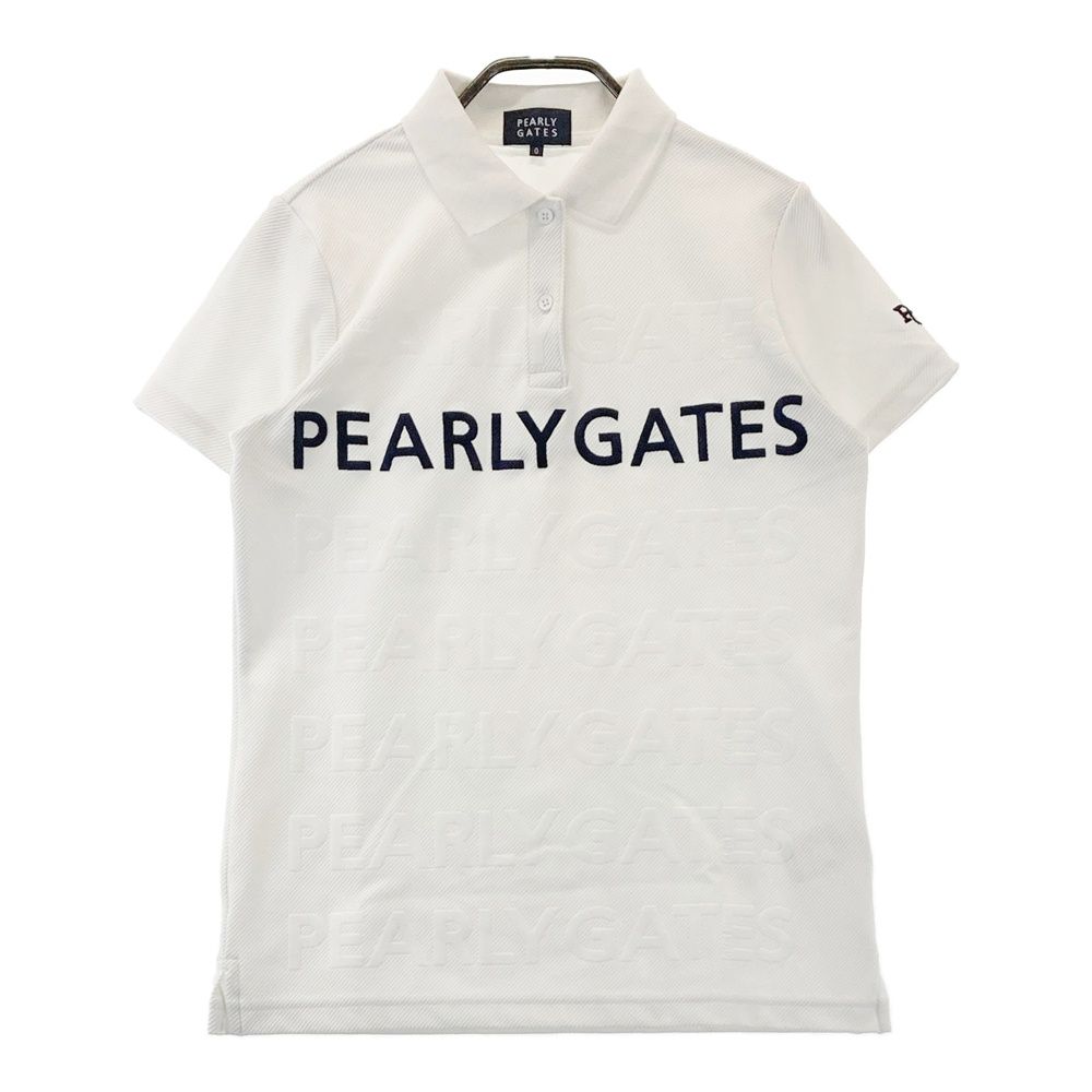PEARLY GATES★未使用 4 ゴルフウェア 半袖ポロシャツ ホワイト PEARLY GATES パーリーゲイツ ×くまモン×CALLAWAY 半袖