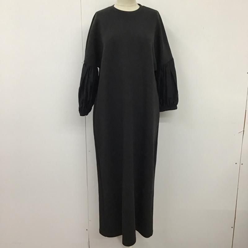 美品☆ミラオーウェン＊タイプライターシアーフレアワンピース　パフスリーブ ミラオーウェン＊タイプライターシアーフレアワンピース