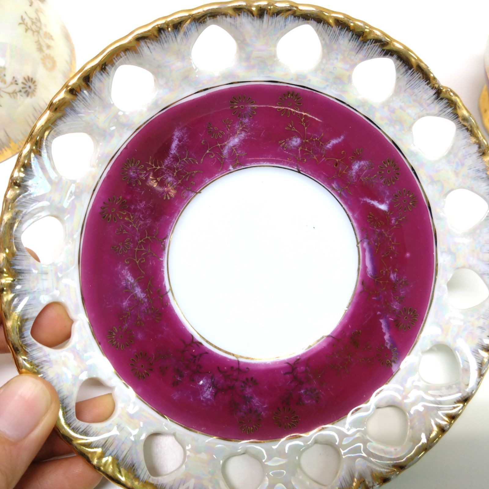 薩摩焼　神山　9点セット　カップ　ソーサー　ポット　クリーマー　シュガー カップ&ソーサー 140ml シュガーマグ 洋食器 陶器 食器 美濃焼