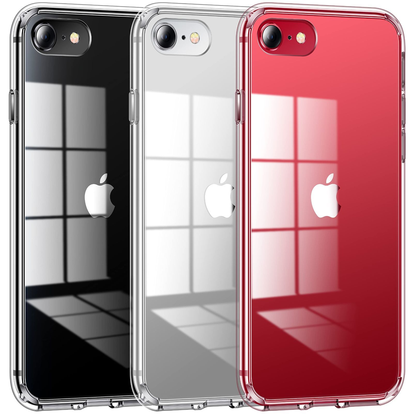 【最短発送】iphonese ワイヤレス充電対応 第3世代 スマホケース 全透明 se2 SGS認証 第2世代 米軍MIL規格 耐衝撃 8 8 7 7 クリア 用 用 ケース ケース SE アイフォンSE3 SE2 カバー SE3 iPhone 4.7インチ(