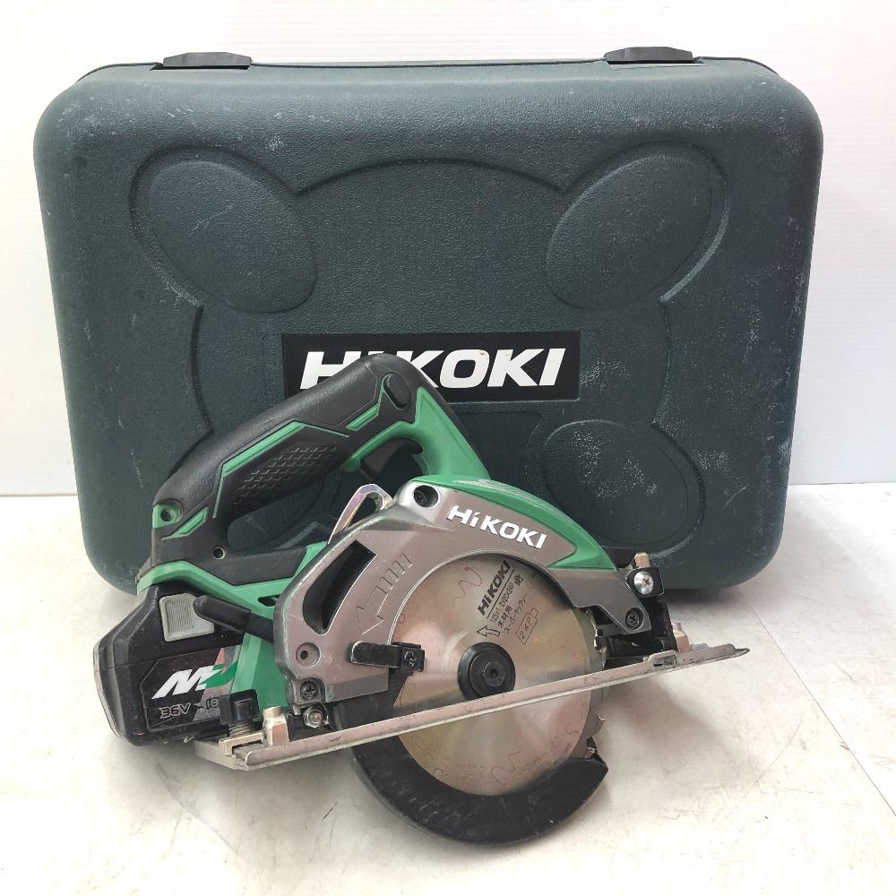 HiKOKI マルチボルト18V 125mm コードレス丸ノコ マルノコ アグレッシブグリーン ケース 充電器 バッテリ2個セット C18DBL