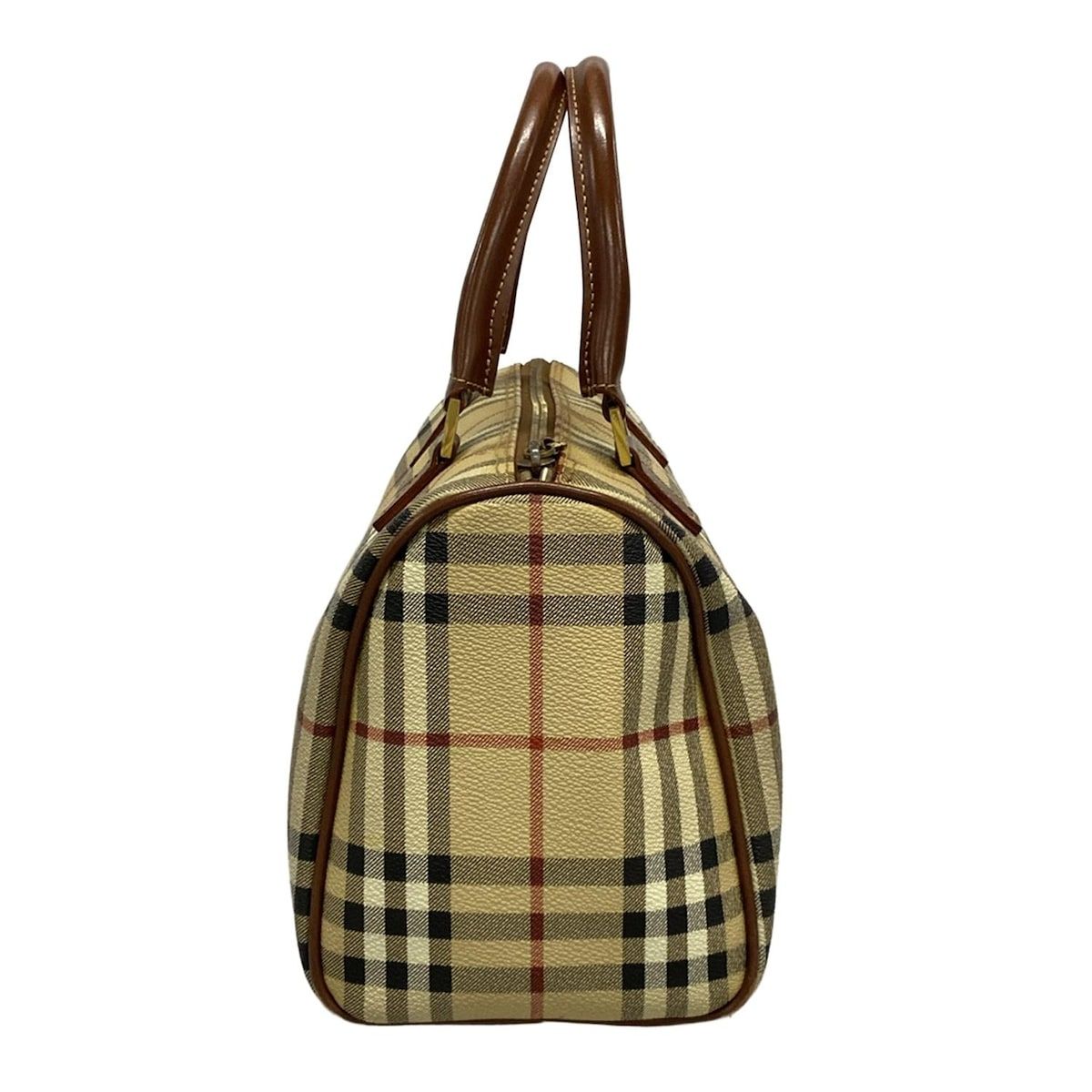 【良品】バーバリー　ロンドン　ノバチェック　ハンドバッグ　　ベージュ BURBERRY バーバリー ノバチェック ハンドバッグ ベージュ