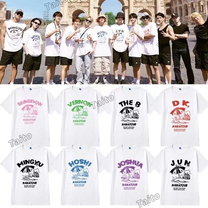 SEVENTEEN NANATOUR ナナツアーTシャツ　 ジュン　Lサイズ SEVENTEEN NANATOUR ナナツアーTシャツ ジュン Lサイズ - メルカリ