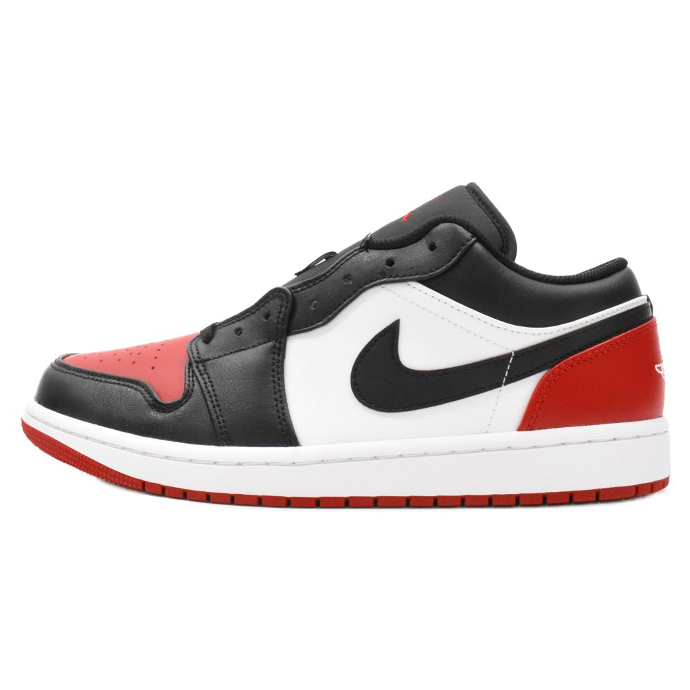 NIKE (ナイキ) AIR JORDAN 1 LOW BRED TOE 553558-161 エアジョーダン1 ブレッドトゥ ローカットスニーカー  レッド/ホワイト/ブラック US11/29cm - メルカリ