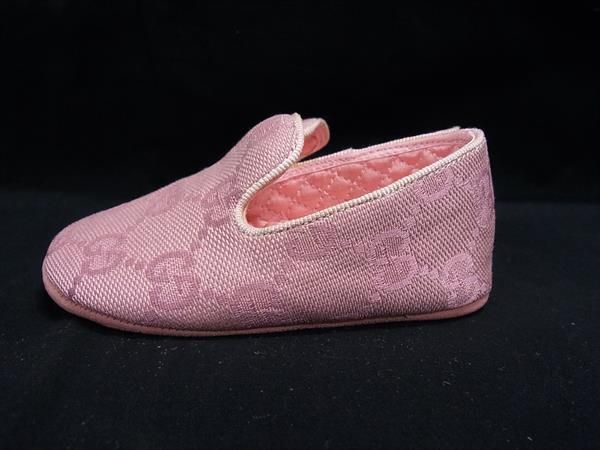  GUCCI グッチ GG柄 GGキャンバス ベビーシューズ ファーストシューズ 表記サイズ 18 約12.0 cm 靴 ピンク系 FR 0422 スニーカー スリッポン ベビーシューズ