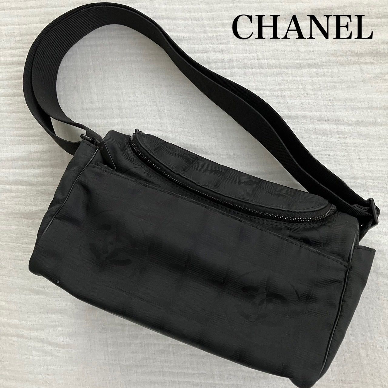 美品　シャネル　ニュートラベルライン　ココマーク　カメラ　ショルダーバッグ 黒 廃盤レア☆【美品】CHANEL シャネル カメラバッグ ショルダー ハンド