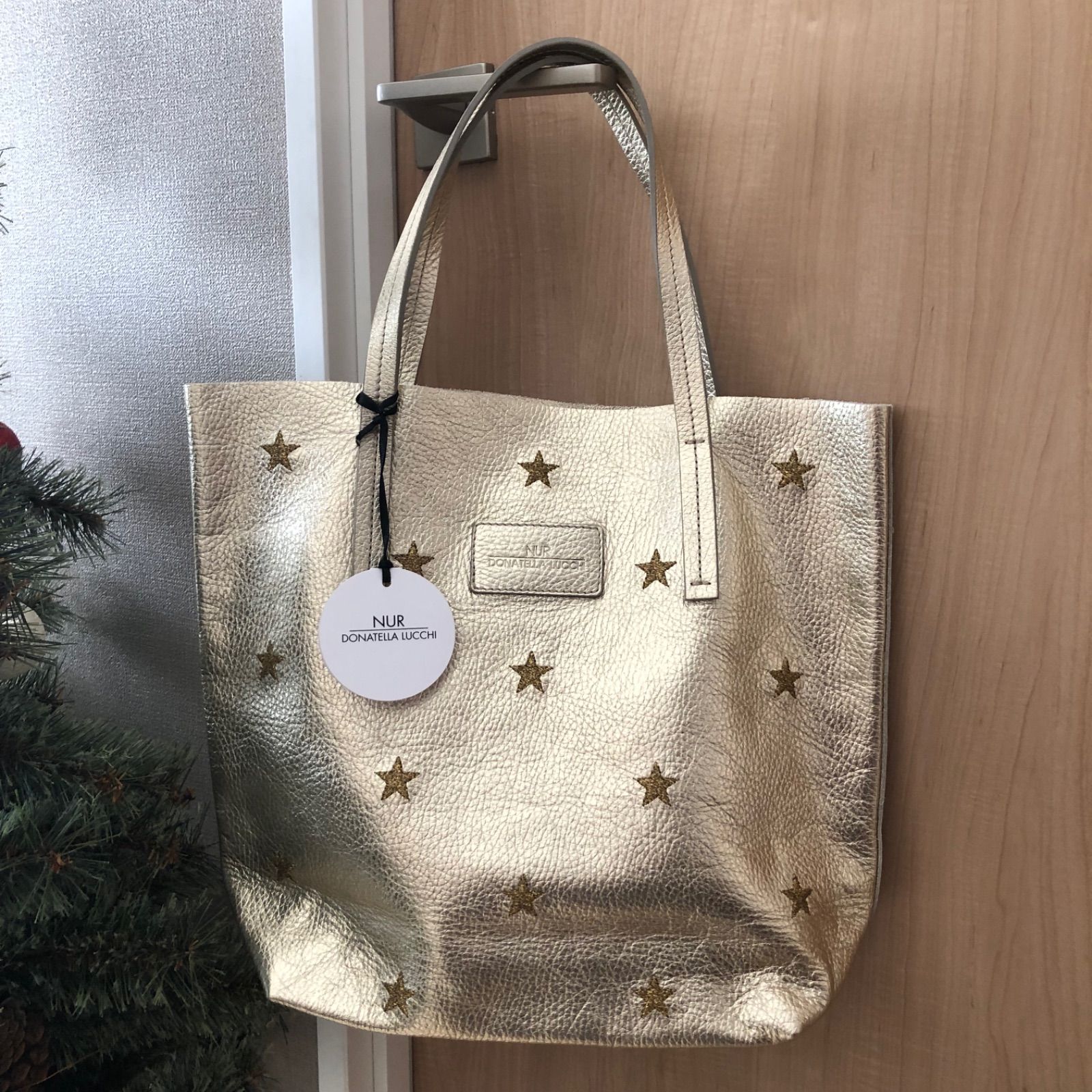 新品未使用 NUR DONATELLA LUCCHI スター刺繍トートXS - メルカリ