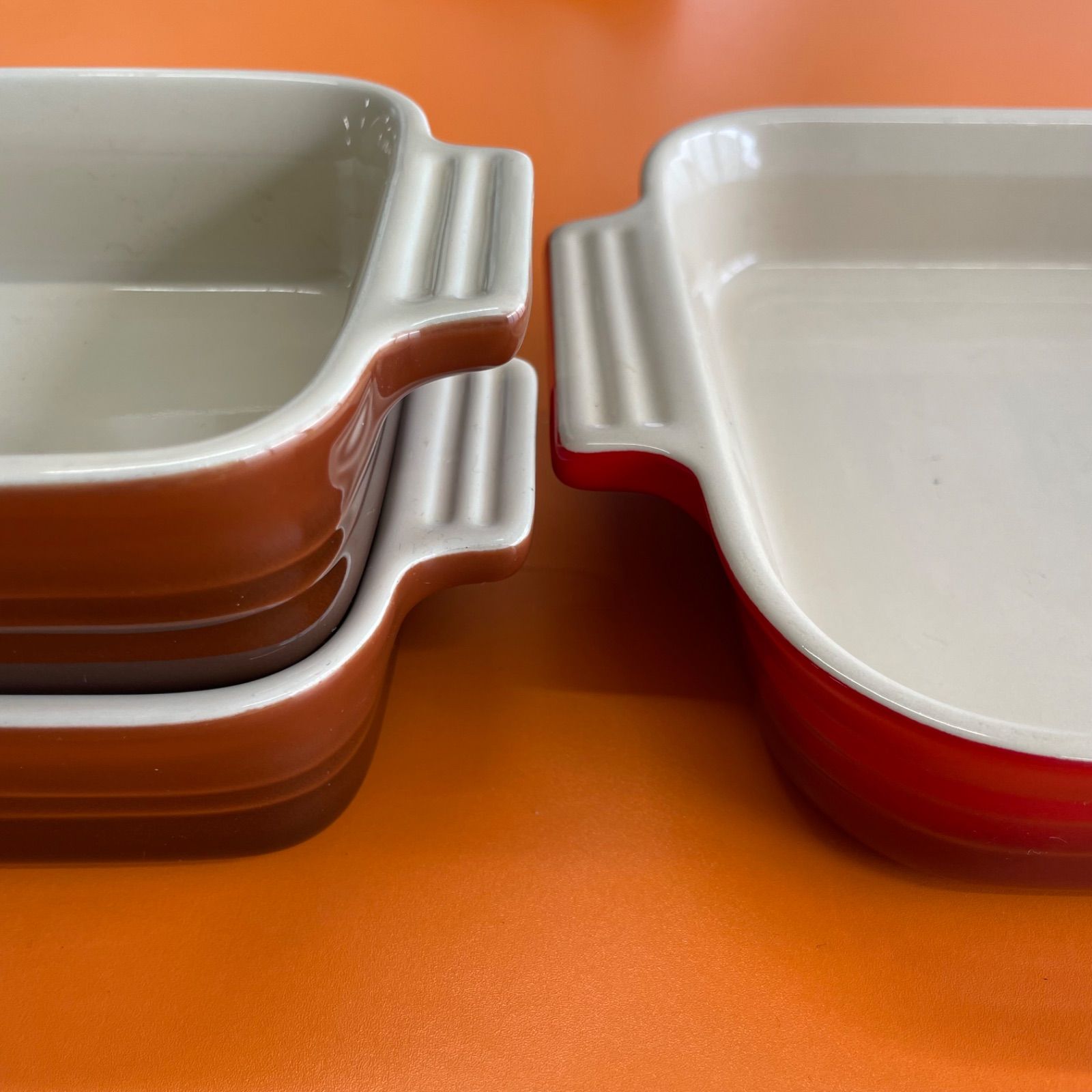 ル・クルーゼ グラタン皿3点セット - メルカリ