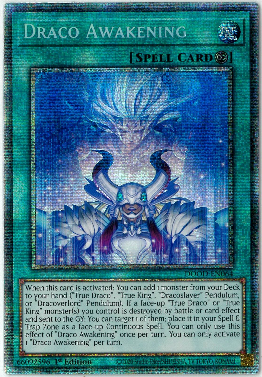 遊戯王 英語版 EU版 竜呼双搏 Draco Awakening スターライト 1st Edition ドゥーム オブ ディメンションズ DOOD-EN064