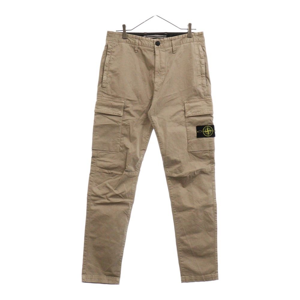 STONE ISLAND (ストーンアイランド) Cargo with Logo ロゴ パッチ カーゴパンツ ベージュ 101530404