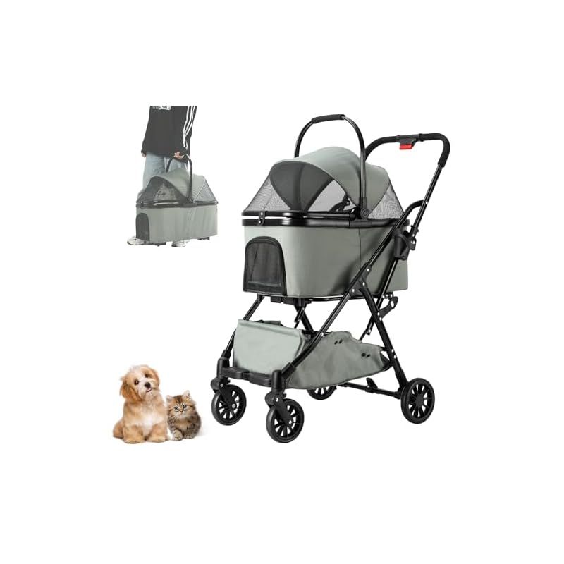 MOTOSTAR ペットカート 分離型 折りたたみ ペットバギー 小型犬 中型犬