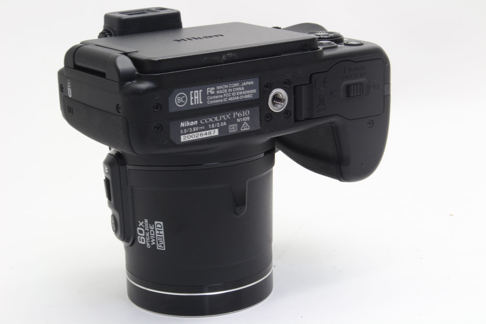 A+ (美品) Nikon ニコン COOLPIX P610 ブラック 初期不良返品無料 6-45