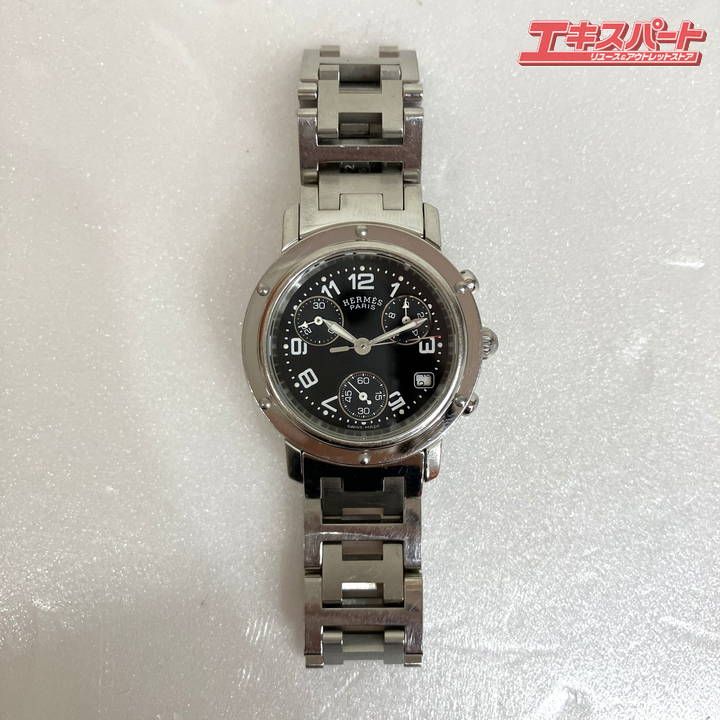 HERMES エルメス クリッパー クロノグラフ CL1.310 クォーツ/シルバー