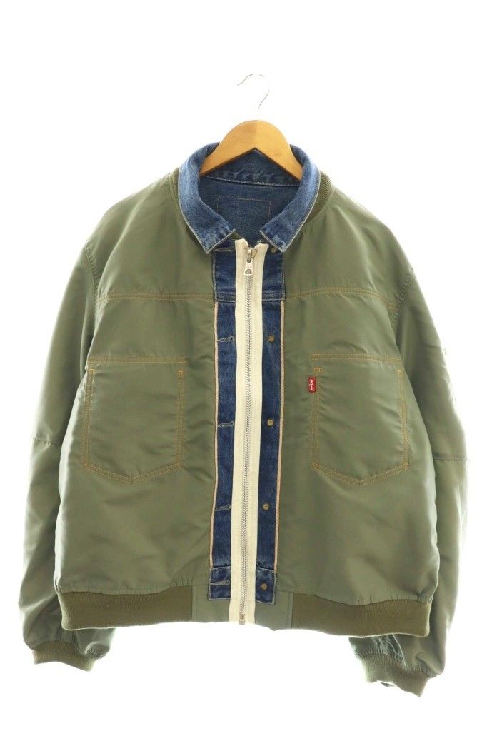 Levi's® x sacaiリバーシブルブルゾン　カーキ1 sacai - Levis x sacaiリバーシブルブルゾン カーキ2 新品の通販