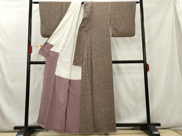 ZF-665 色無地 紋無 叩き染 正絹 袷 広衿 高級 上質 上品 平和屋着物□豪華振袖 駒刺繍 鏡裏花文 暈し染め 金彩 正絹 逸品