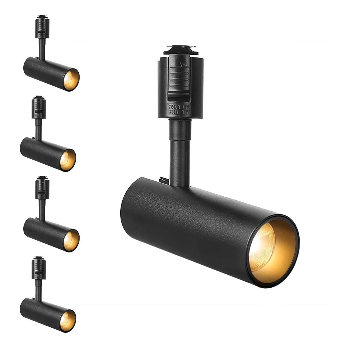 セクシーな 器具一体型 演色性Ra96.5 電球不要 アメリカ BridgeLux LEDチップ 大光量1100lm LED搭載 取付簡単 暖かい光3000K ledスポットライト消費電力10W ブラック ブラック 電球色 4個入り ライティングレール用スポ ここでご注文へようこそ!