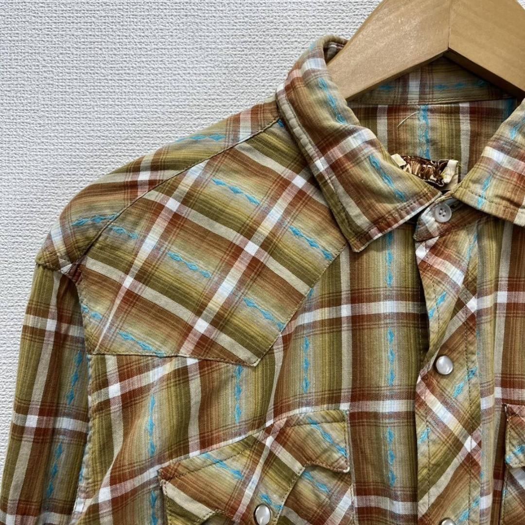 MILLER ミラー 70s ウェスタンシャツ ブラック チェック柄 短丈 fit=scale-down,w=1200