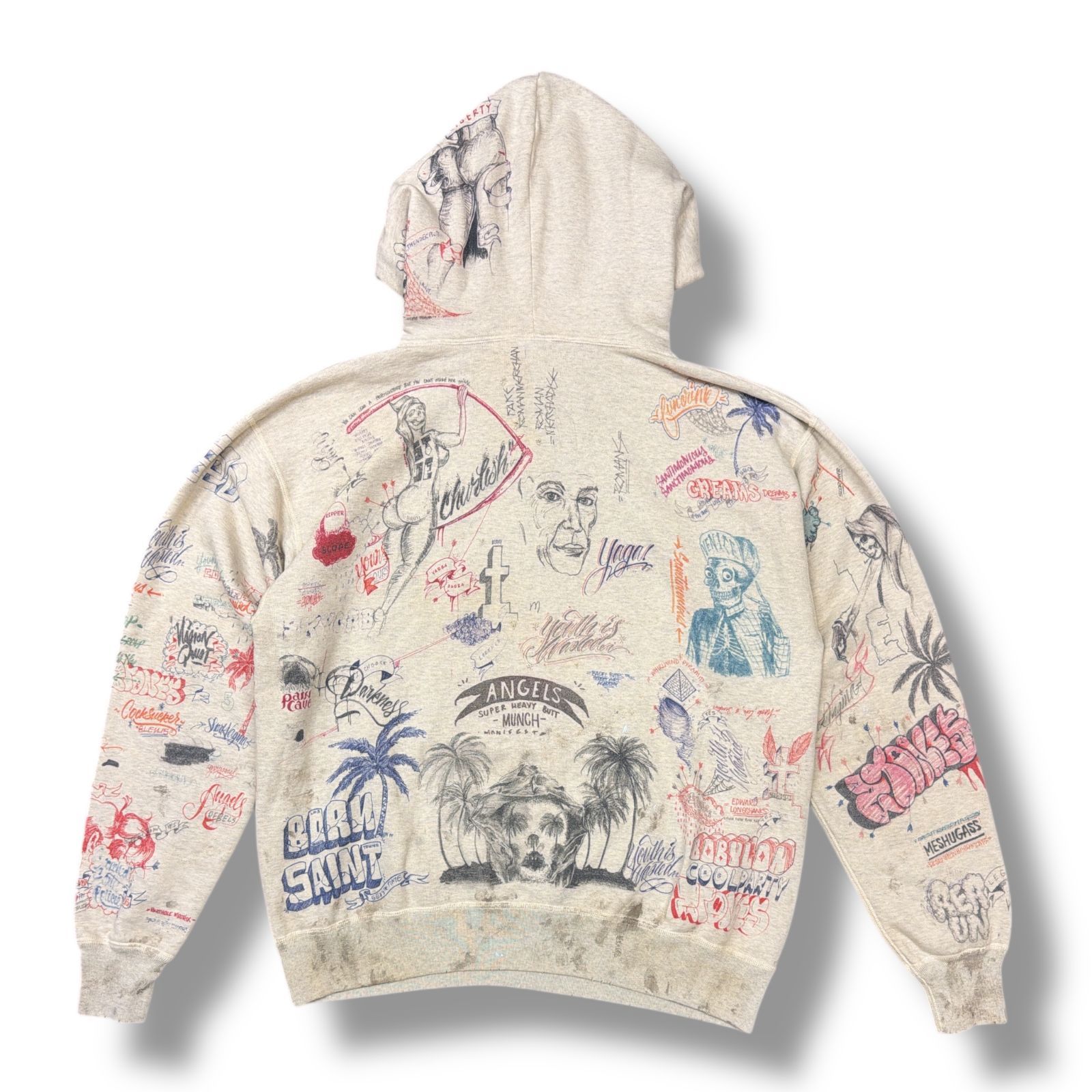 MC BORN RAISED GUADALUPE HOODIE BLK パーカー セントマイケル MC BORN RAISED GUADALUPE HOODIE BLK パーカー セントマイケル