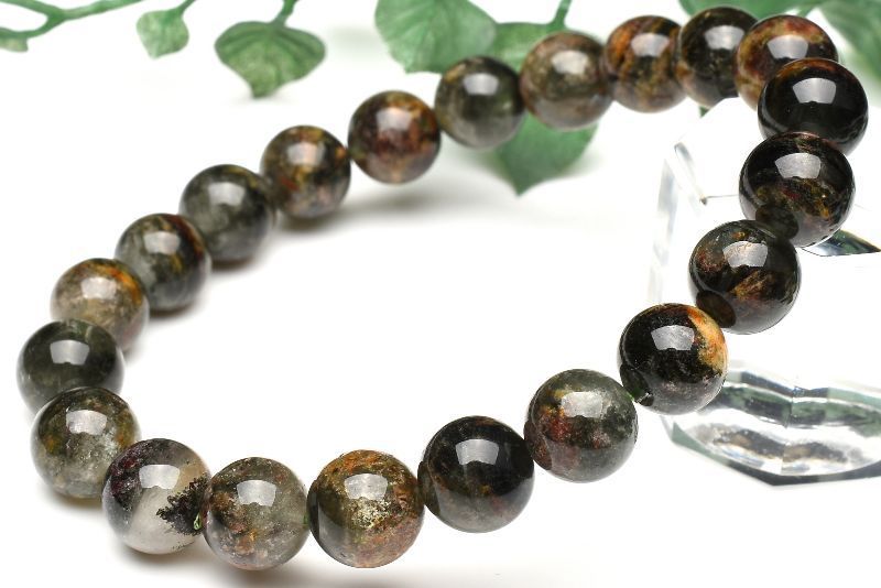 【１点物】濃密内包 ガーデンクォーツ　9mm　ブレスレット  _U6181