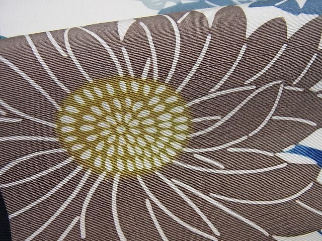 平和屋1□極上 和染紅型 栗山紅型 栗山吉三郎 九寸名古屋帯 浜つむぎ  