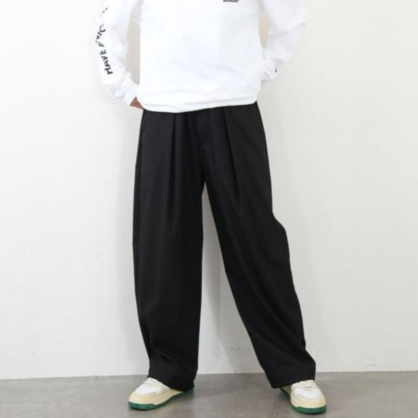journal standard luxe SUNDAY 2タックパンツ SUNDAY ハンサムワイド パンツ（スラックス）｜journal standard