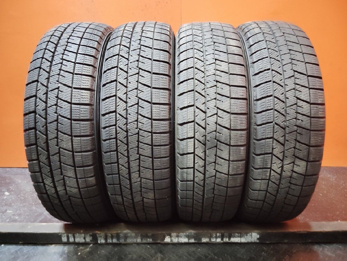 DUNLOP WINTER MAXX WM03 155|65R14 14インチ スタッドレス 4本 20～21年製 バリ溝 ミライース フ ワゴン モコ等 KTF253