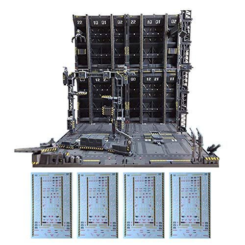 Color グレー フェリモア ジオラマベース 格納庫 ドック 基地 戦艦 ガンプラ インスタ映え 模型 プラモ 展示 グレー