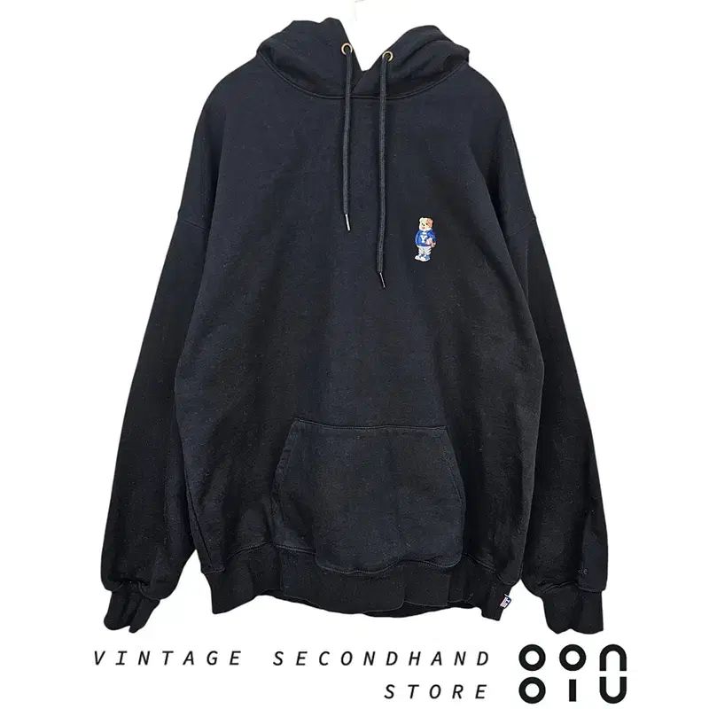 XL YALE YALE(イェール) 刺繍ロゴ フード Tシャツ