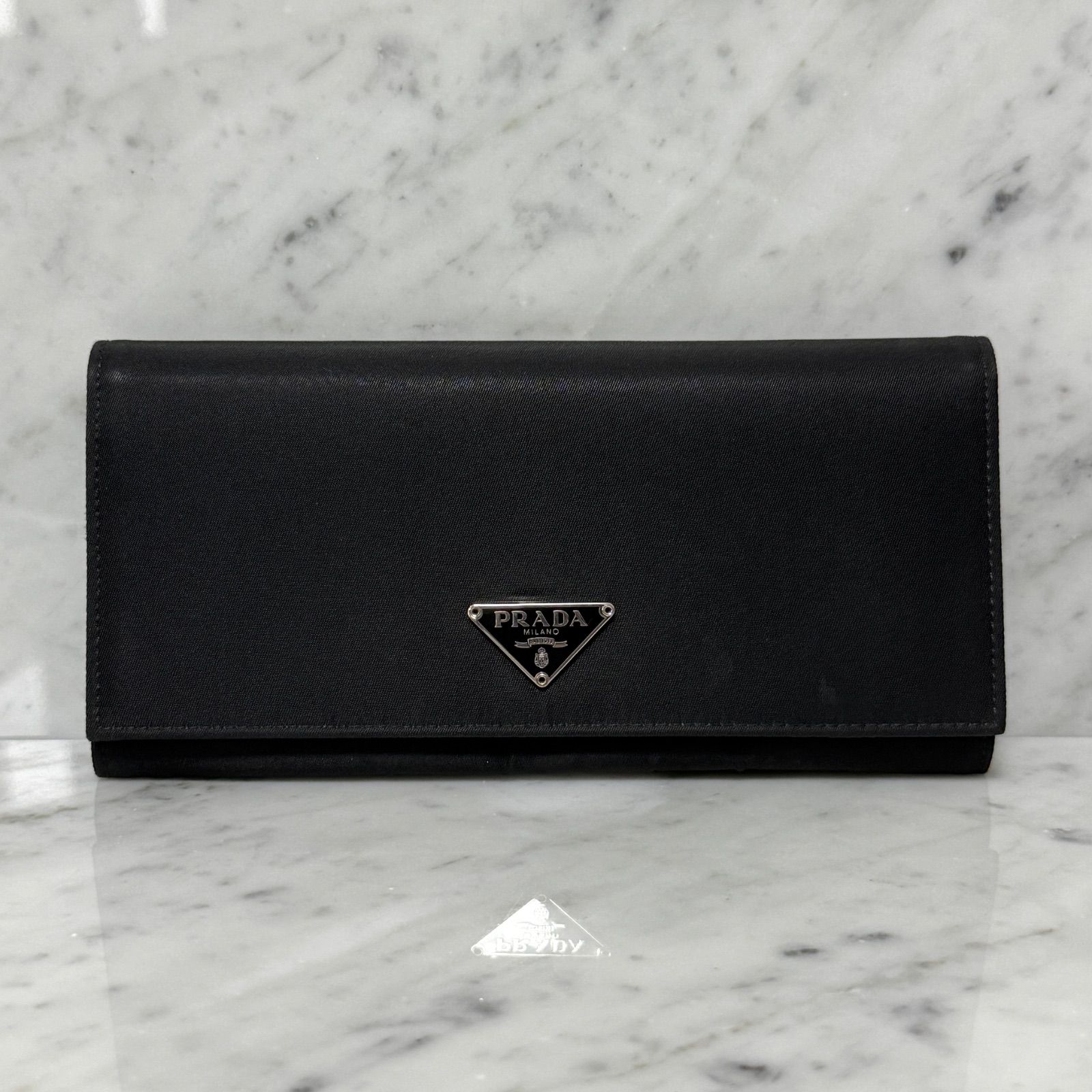 ✨️未使用級✨️ PRADA 長財布 メンズ ナイロン ブラック ロゴ 楽天市場】プラダ PRADA小銭入れ付きラウンドファスナー長財布三角ロゴ