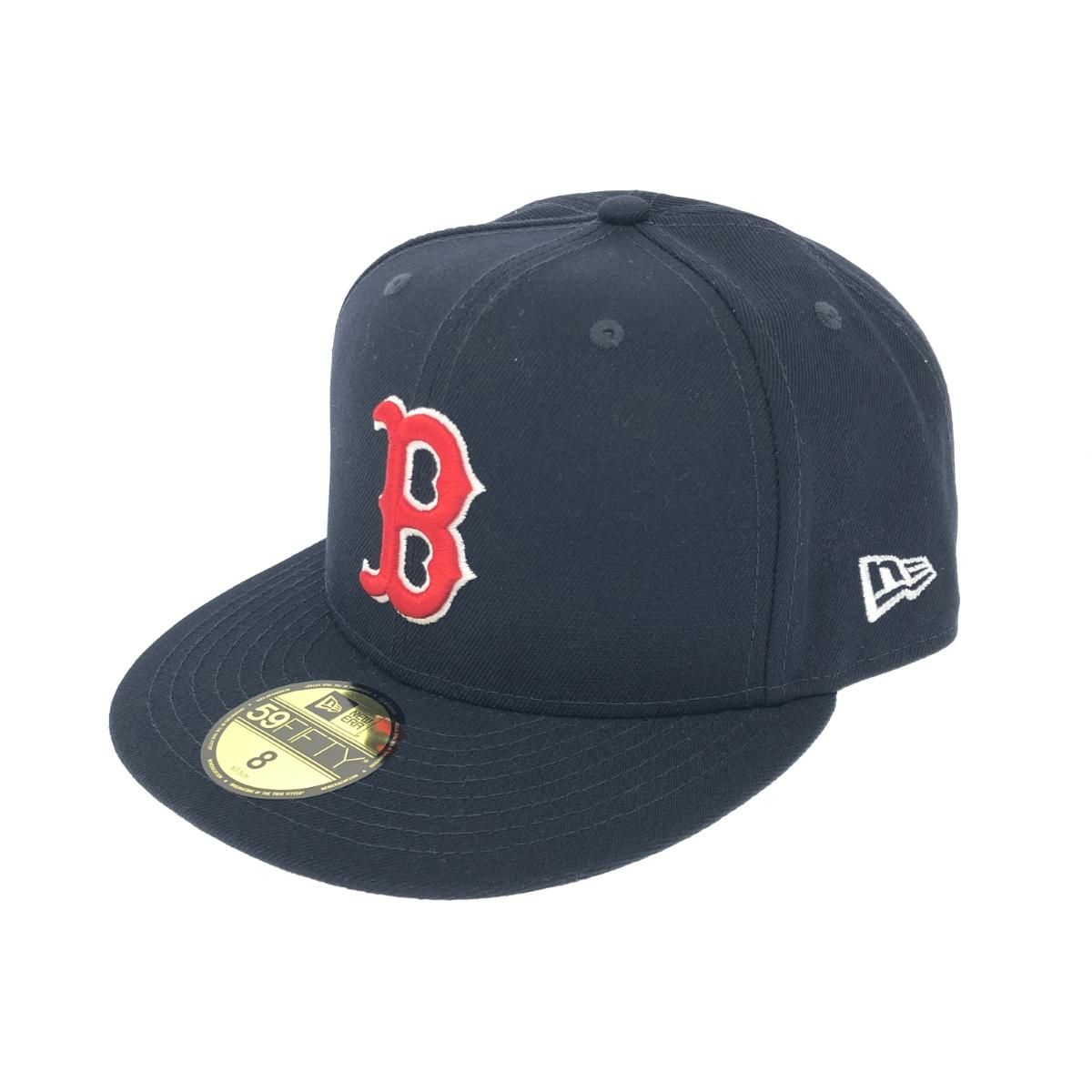 美品 NEW ERA ニューエラ  ボストンレッドソックス キャップ  ネイビー 1901 ポリエステル メンズ　240001097397