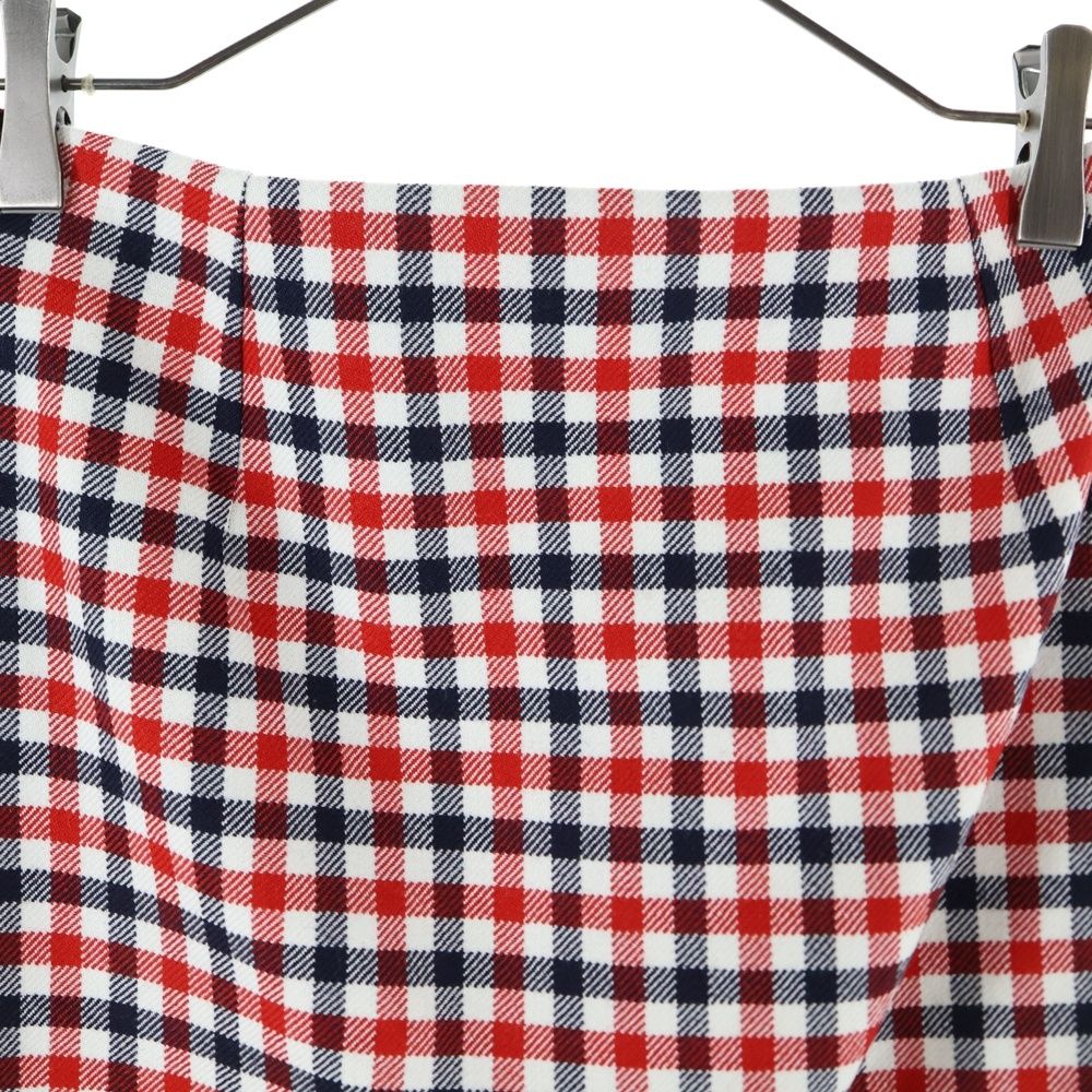 Christian Dior (クリスチャンディオール) チェック総柄 シルク ミニ