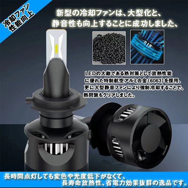 在庫処分セール H4 LEDバルブ ヘッドライト 爆光 12000lm 50w Hi/Lo切替 新車検対応 カプラーオン 簡単取り付け ポン付  フォグランプ 左右2個セット 純正交換 2023年最新モデル - メルカリ