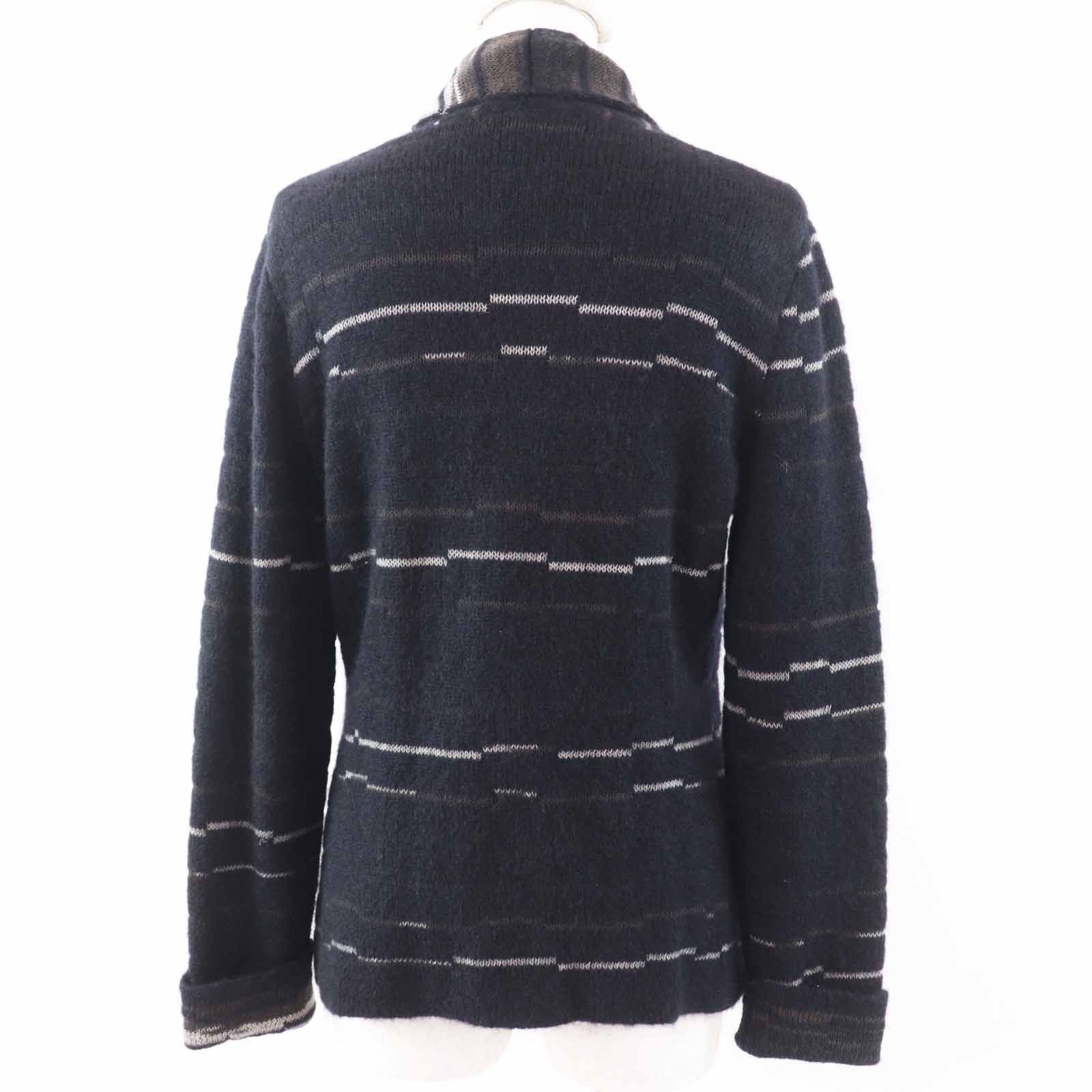 極美品◎CHANEL シャネル 09A P36148 ウール モヘア ココマークボタン付き ニット カーディガン ダークネイビー  42 伊製 正規品 極美品◎CHANEL シャネル 09A P36148 ウール モヘア ココマーク