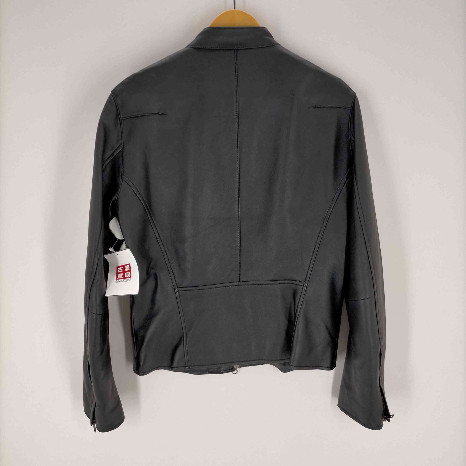 リアル ラムレザー♡ ジャケット♡CARA O CRUZ OFF THE SHOULDER REAL LEATHER SAILOR JACKET リアルラムレザー