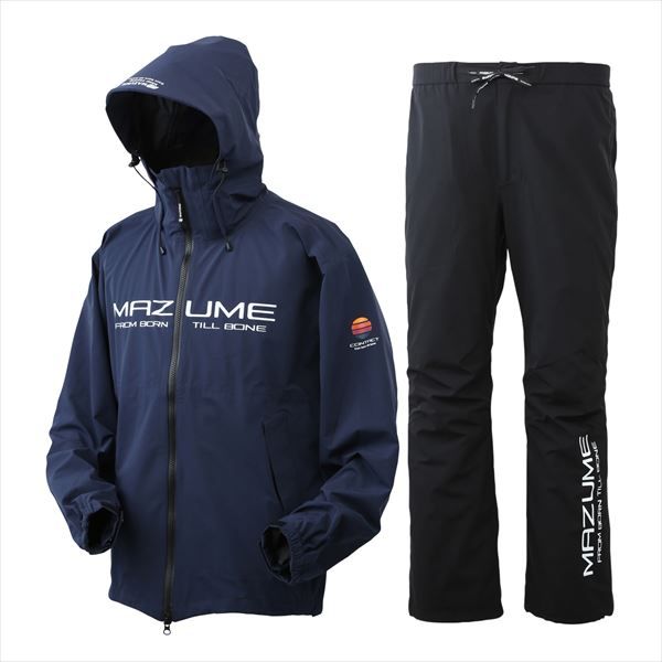 mazume レインウェア MZRS-819 mazume コンタクトレインスーツ ネイビー LL