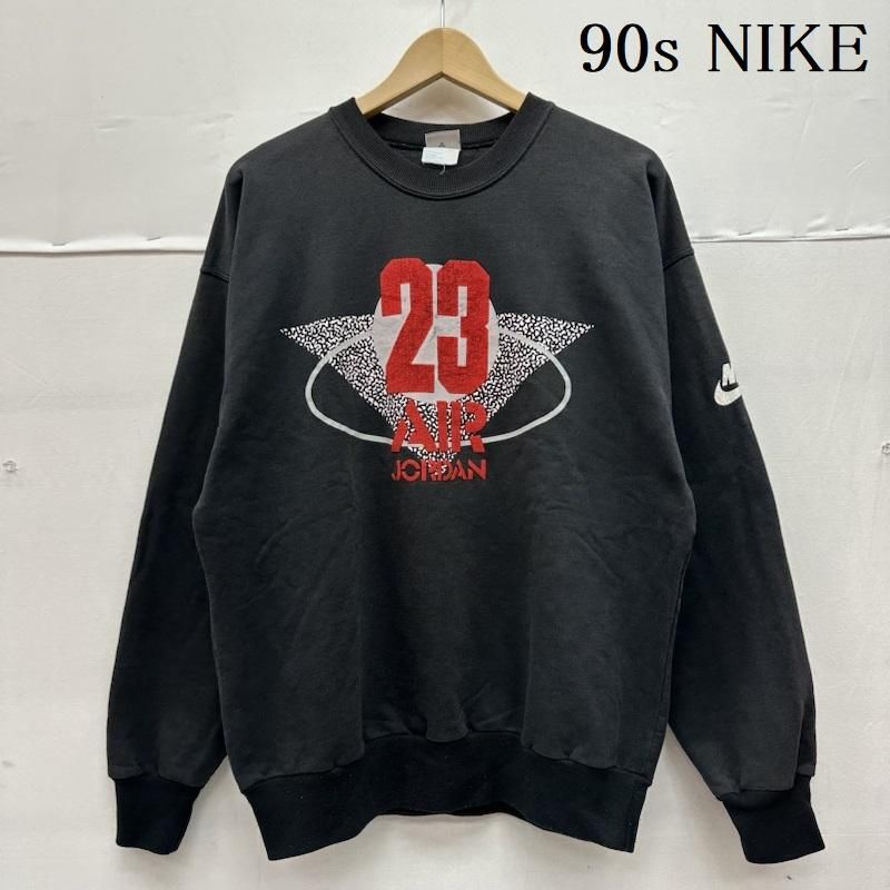 NIKE ナイキ トレーナー 長袖 90s 銀タグ AIR JORDAN プリント クルーネック スウェット