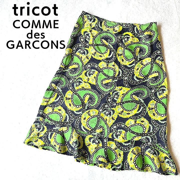 tricot COMME des GARCONS トリココムデギャルソン ペイズリー 膝丈