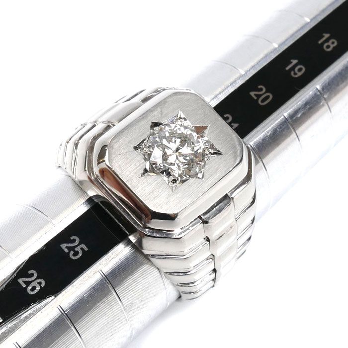 Pt900プラチナ リング 指輪 ダイヤモンド1.054ct 23号 28.5g メンズ FORTGASGNV_COM_BR