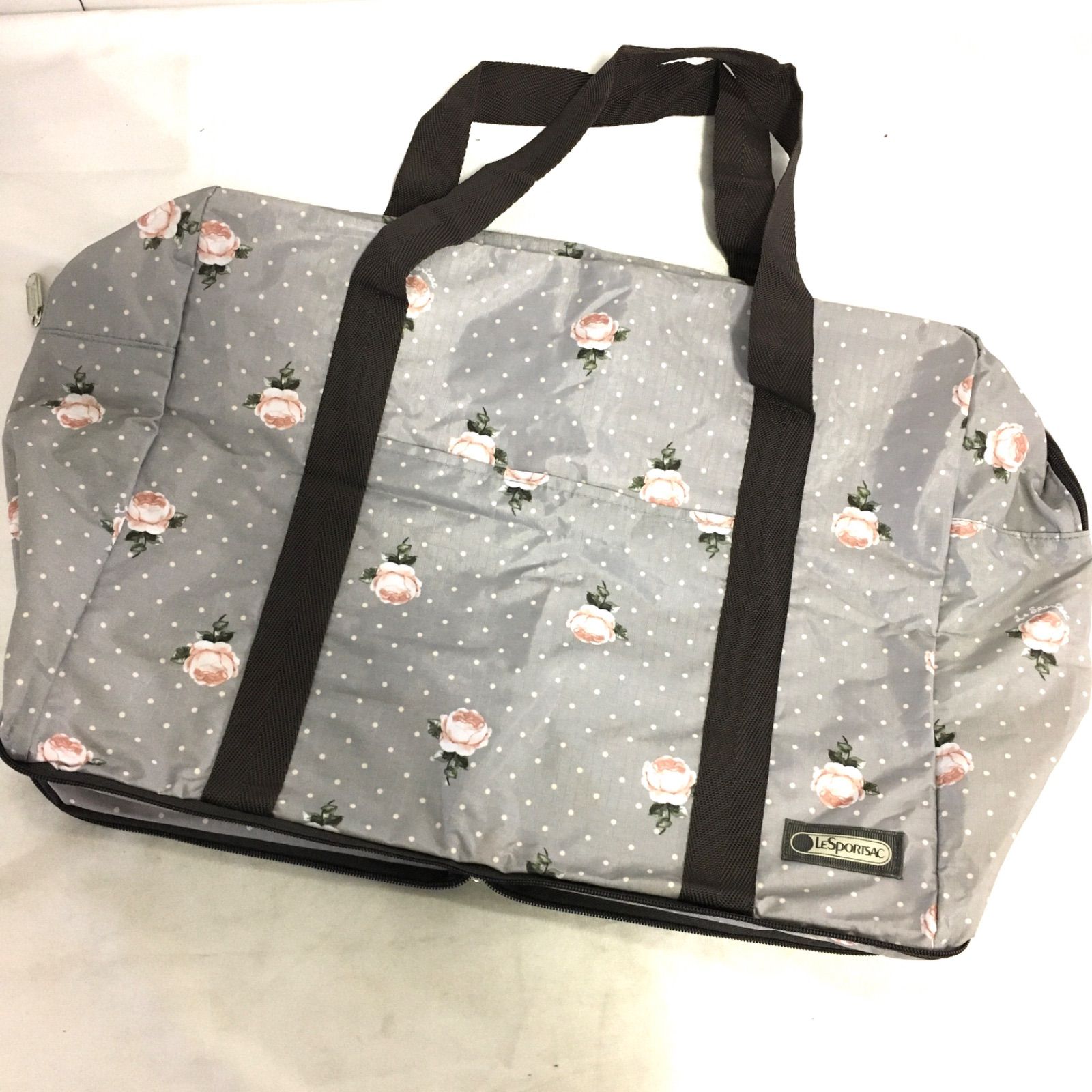 美品】LESPORTSAC レスポートサック 折りたたみナイロントートバッグ